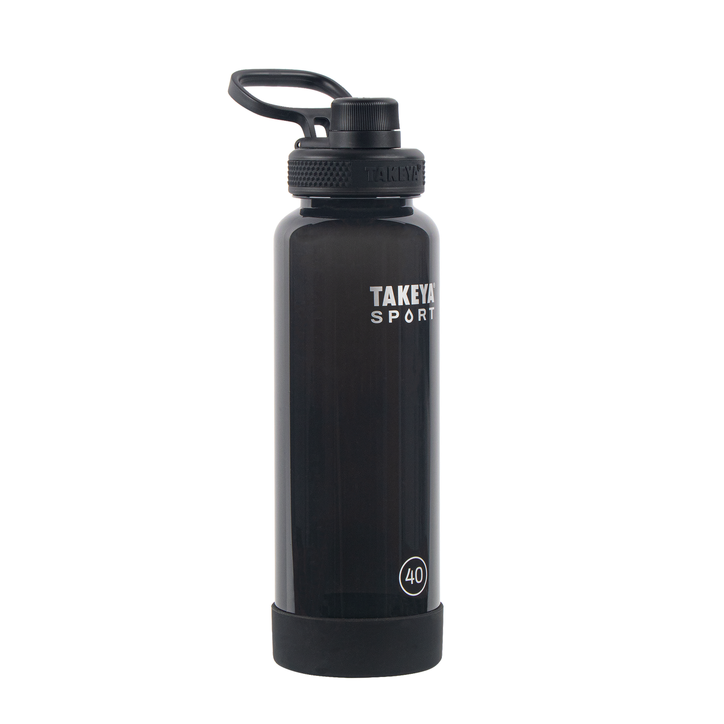 tritan-sport-water-bottle-with-spout-lid-y6 52023-TKS-Tritan-Spout-40-GrandSlamBlack-frontangle.png