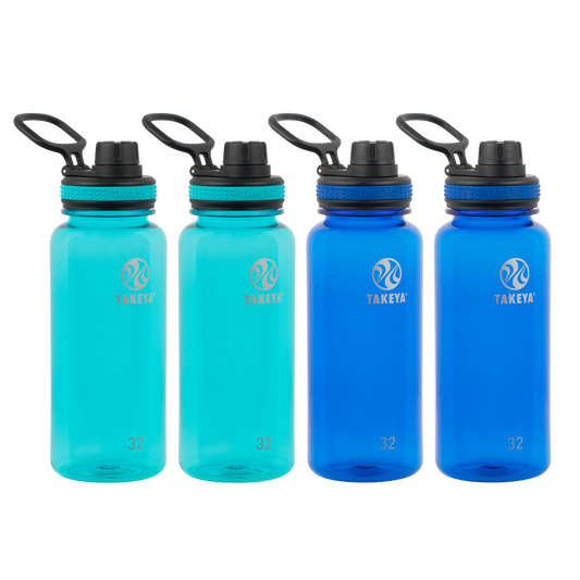 tritan-water-bottle-with-spout-lid-4-pack-o2 50276-Tritan-Spout-32-4pk-Ocean-Royal-angle.png