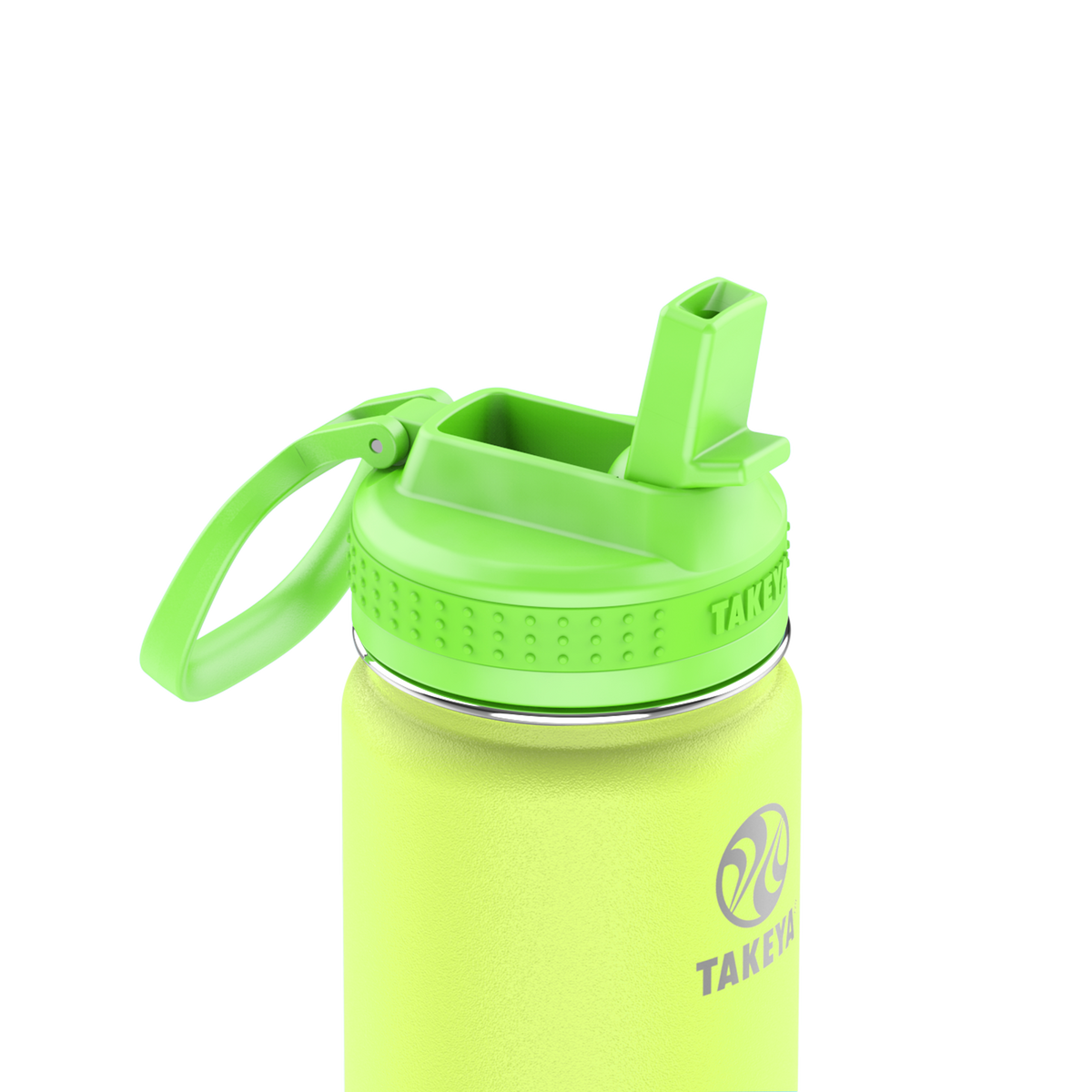 actives-kids-glow-in-the-dark-water-bottle-with-straw-lid-s2 51075-Actives-Kids-Straw-18-GID-LightningGreen-closeup.png