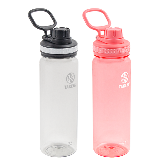 tritan-water-bottle-bundle-with-spout-lid-2-pack-v8 51689-Tritan-Spout-24-2pk-Clear-FlutterPink-angle_2e2a67e8-7240-4517-90e1-85605eacf4b2.png