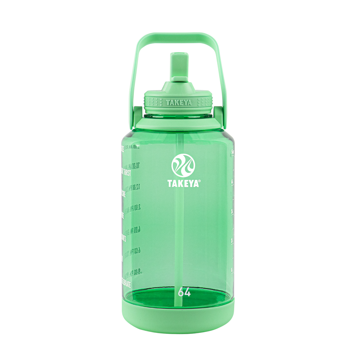 tritan-motivational-water-bottle-with-straw-lid-q8 54101-Tritan-Straw-Motivational-64-PistactioGreen-front.png